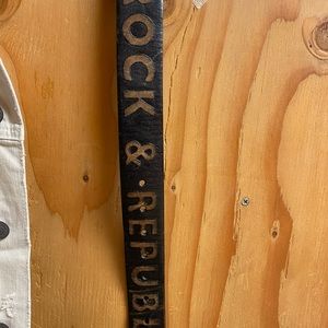 Rock and Republic leather belt 28-30 new $120